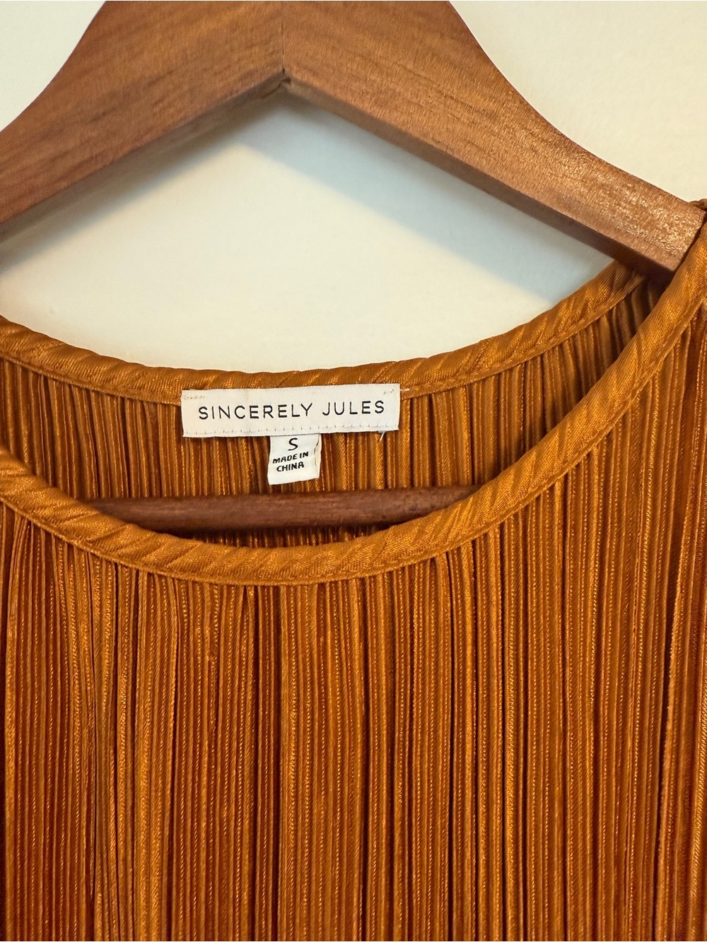 Sincerely Jules Pleated Maxi Dress in Mustard Gold - Picture 3 of 3